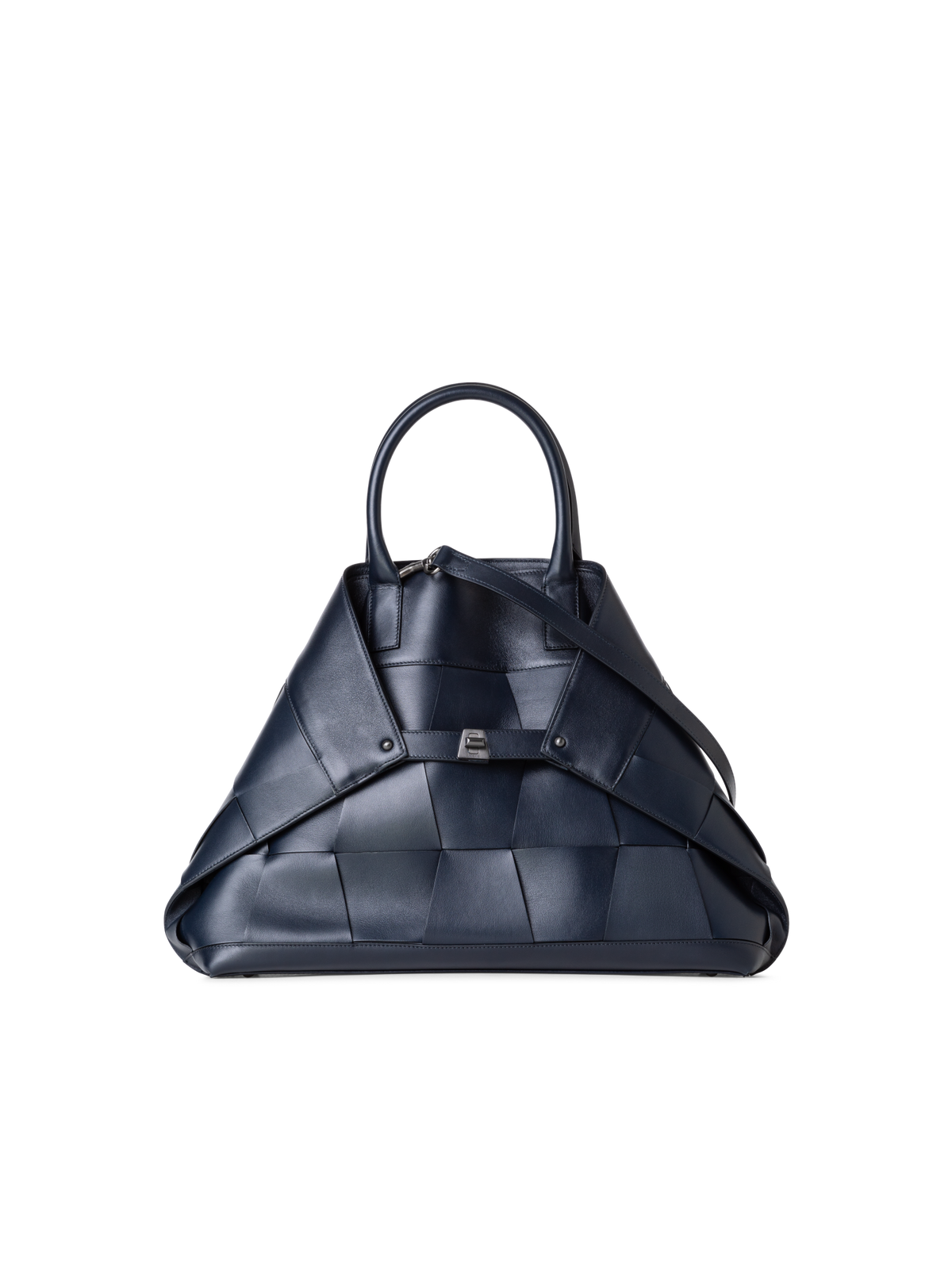 Designer Ai Medium Top Handle Tote - Dunkelblau - Blau