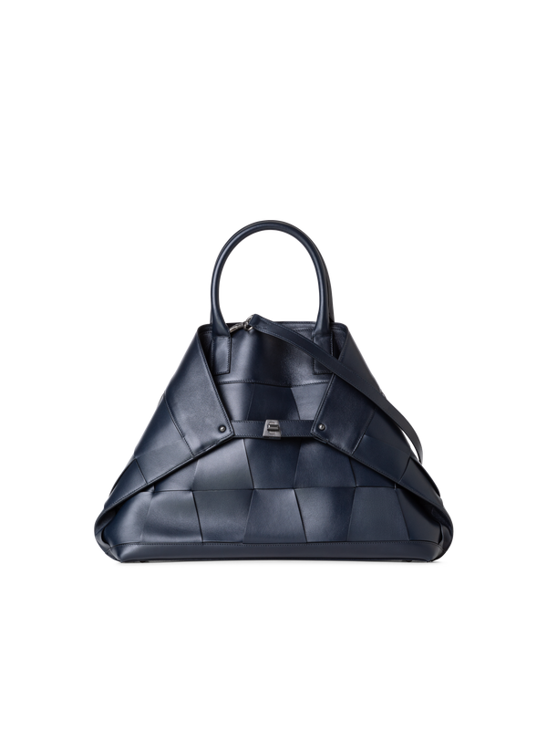 Designer Ai Medium Top Handle Tote - Dunkelblau - Blau