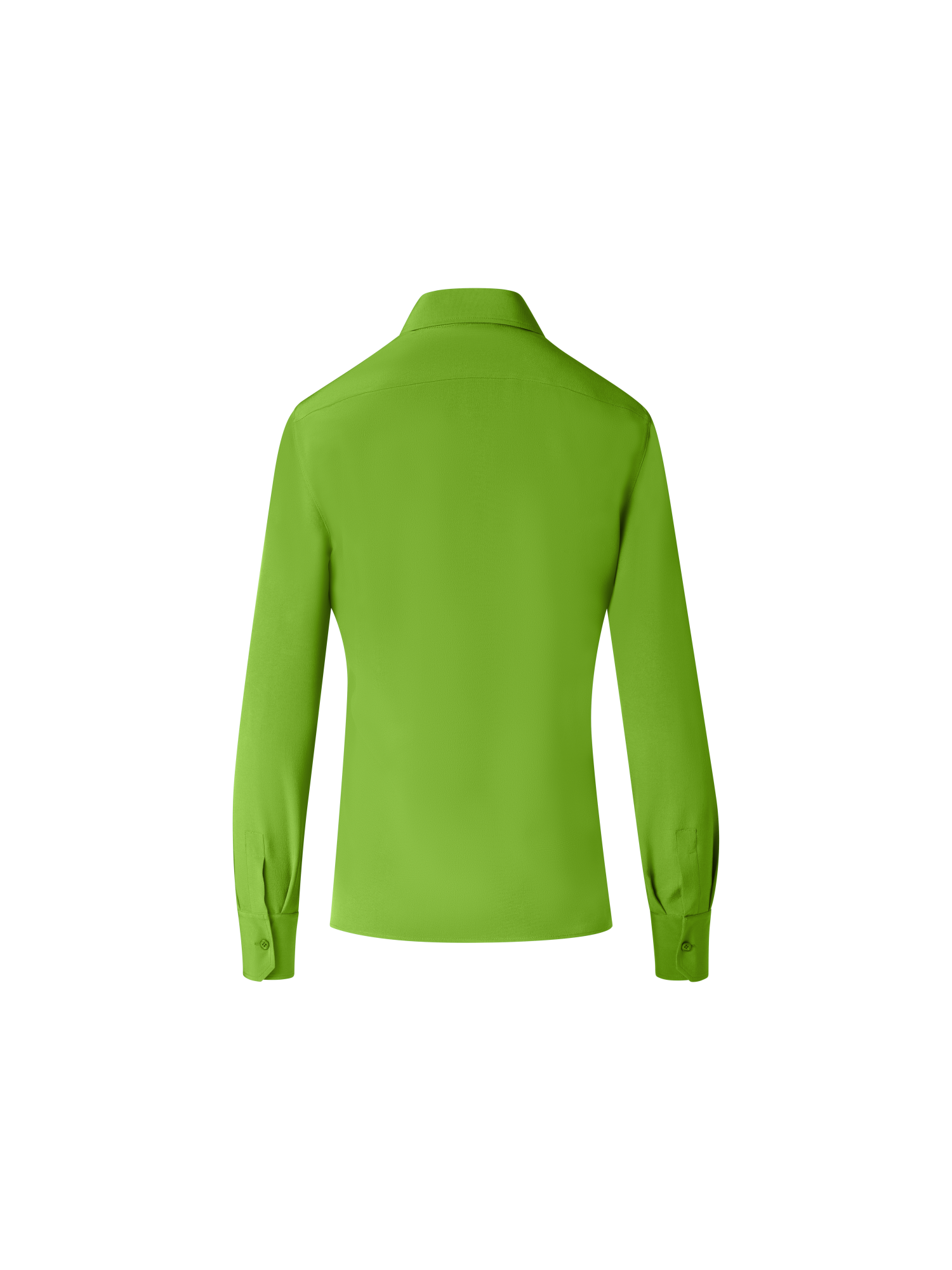 Designer Taillierte Seidenbluse - Grün