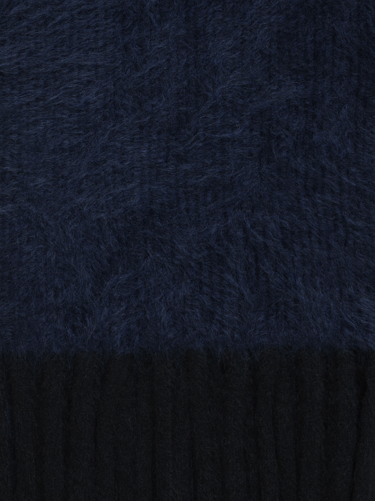 Designer Zweifarbiger Cloud Kaschmir-Schal mit Fransen - Dunkelblau