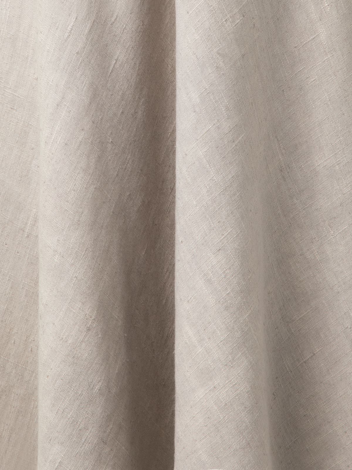 Designer Midirock aus Leinen mit 3D Carnation Detail - Beige