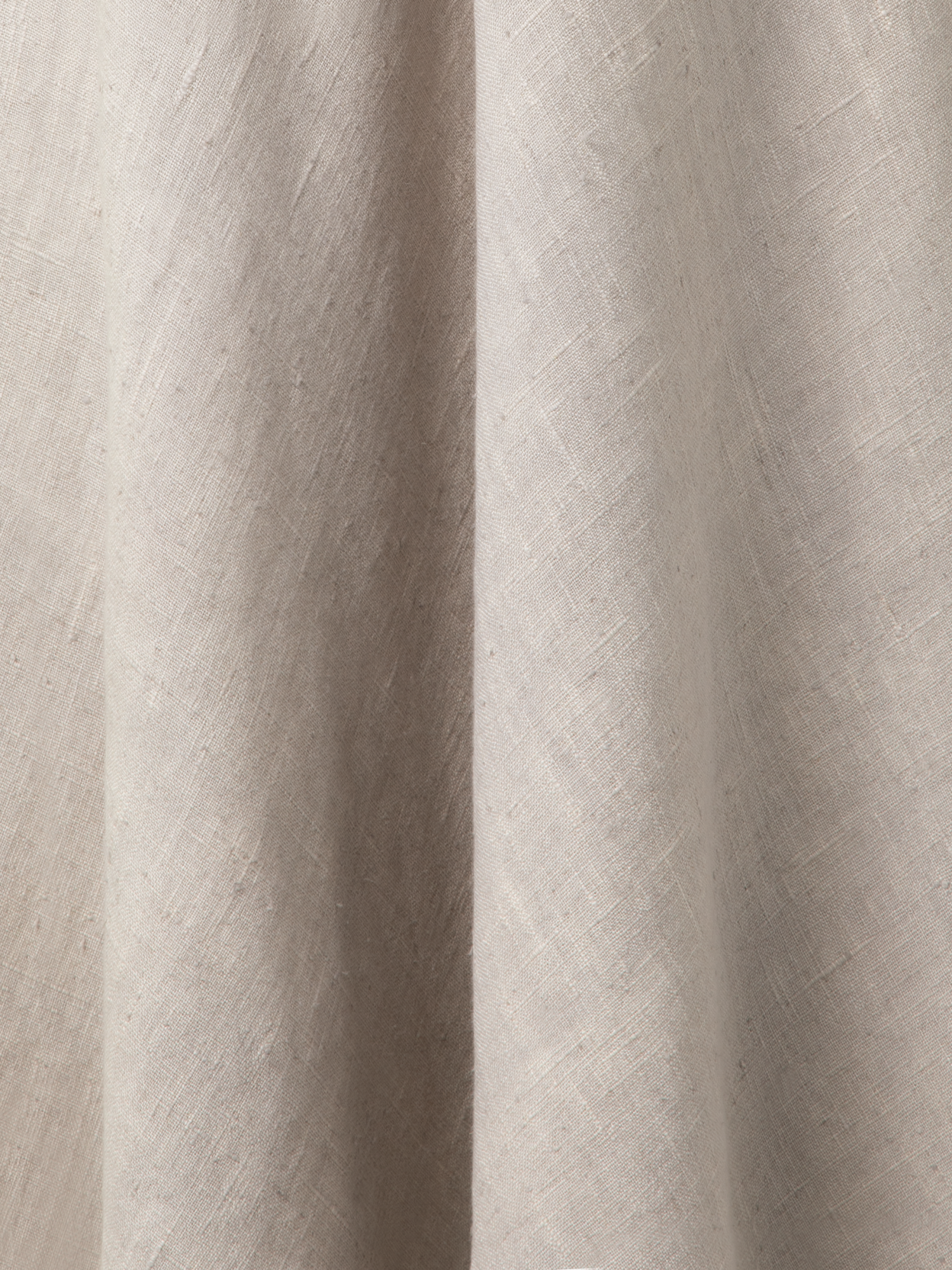 Designer Midirock aus Leinen mit 3D Carnation Detail - Beige