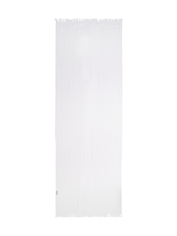 Designer Leinenschal - Ecru