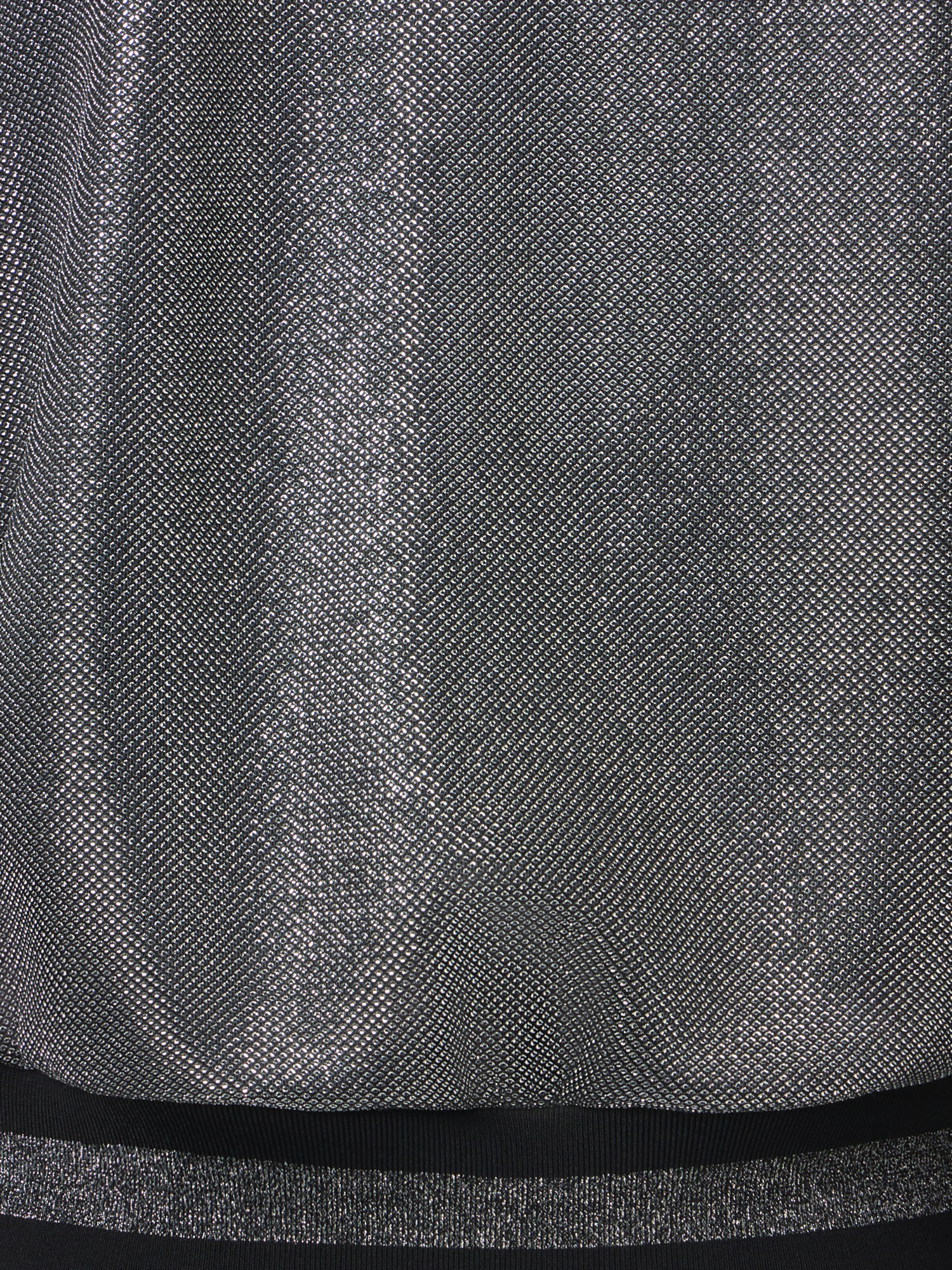 Designer Bomberjacke aus Birdseye-Jersey in Metallic-Optik - Grau