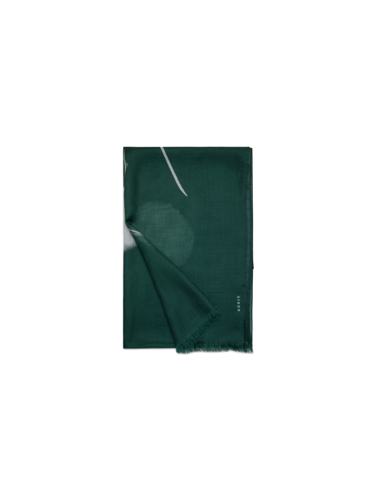 Designer Schal aus Kaschmir-Seide mit Dandelion Druck - Grün - Bunt