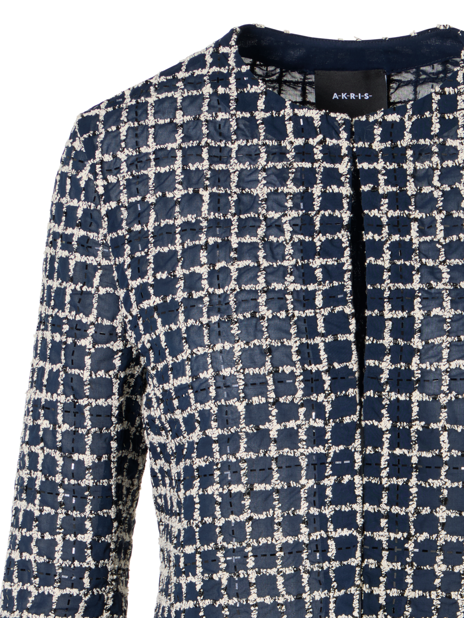 Designer Akio Kurzjacke aus Baumwollmischgewebe - Bunt