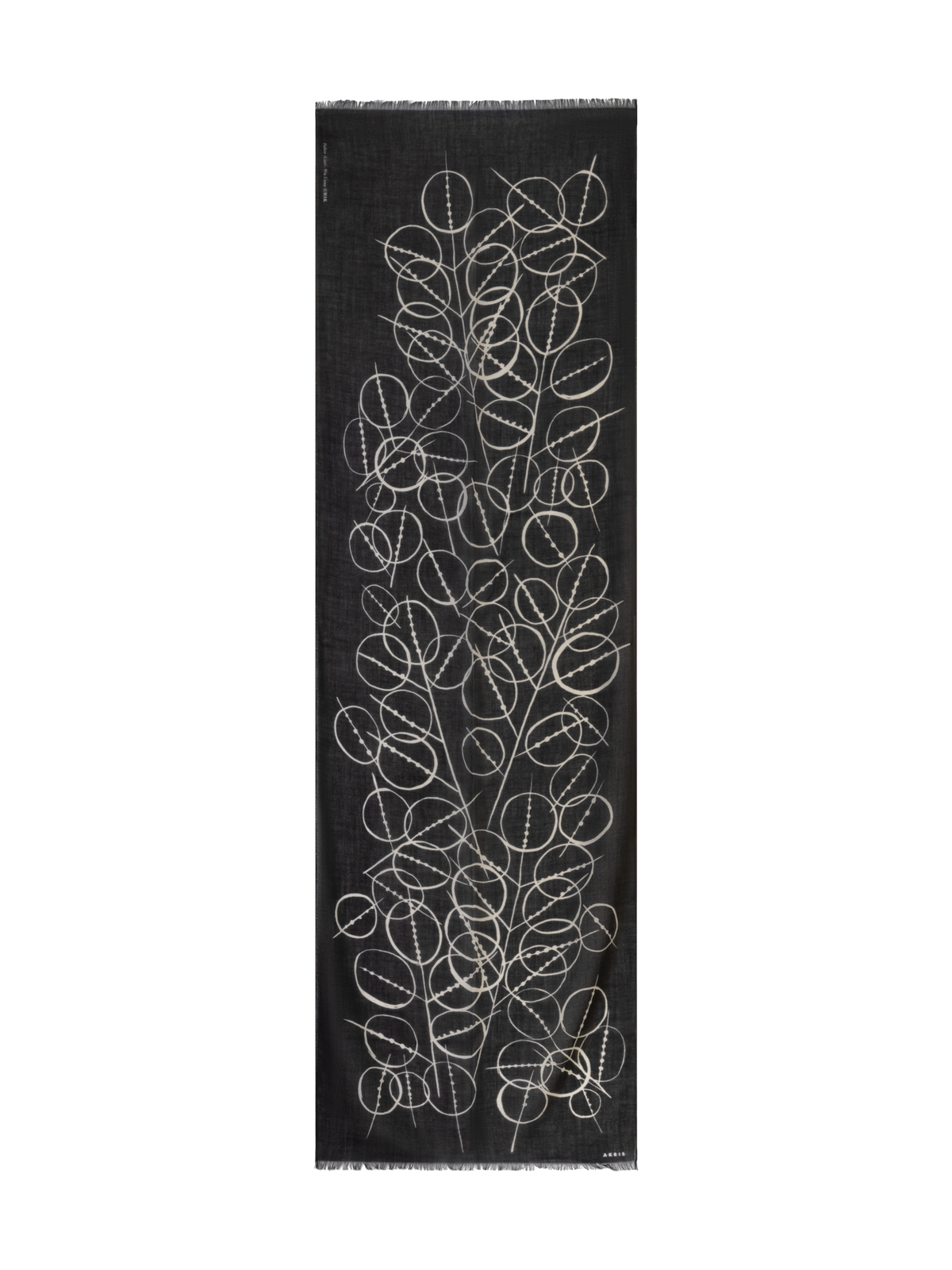 Designer Kaschmirschal mit Polka Dots Druck - Schwarz - Bunt