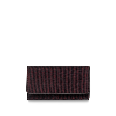 Long Over Flap Wallet in Horshair