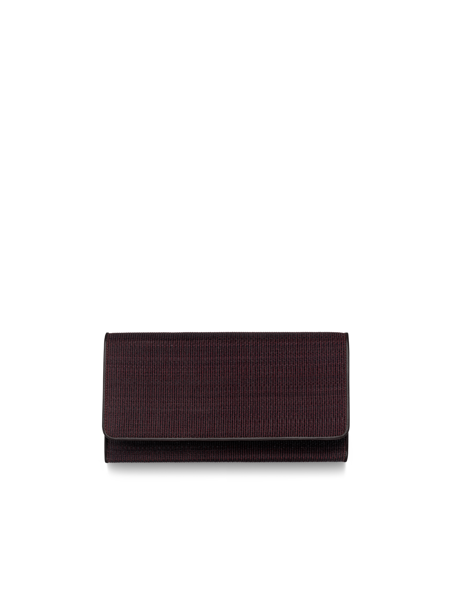 Designer Long Over Flap Wallet in Horshair, 19.2 x 10.6 x 3.2 cm - Violett