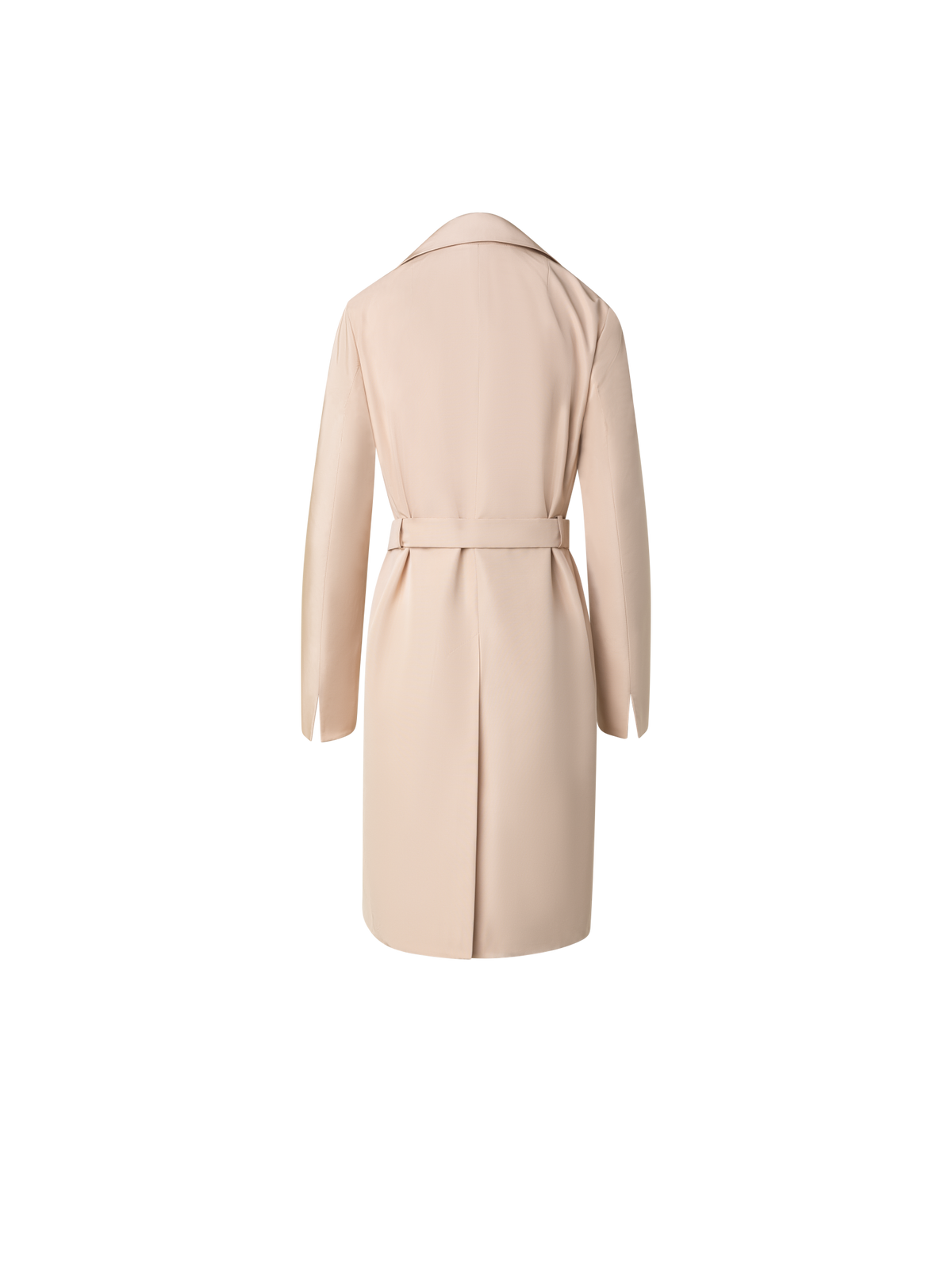 Designer Wasserabweisender Trenchcoat aus Seide - Beige