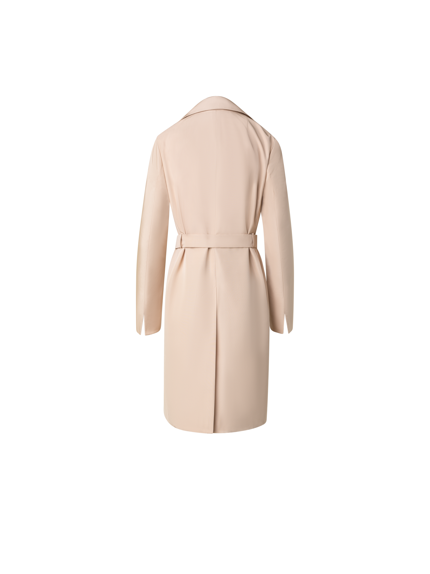 Designer Wasserabweisender Trenchcoat aus Seide - Beige
