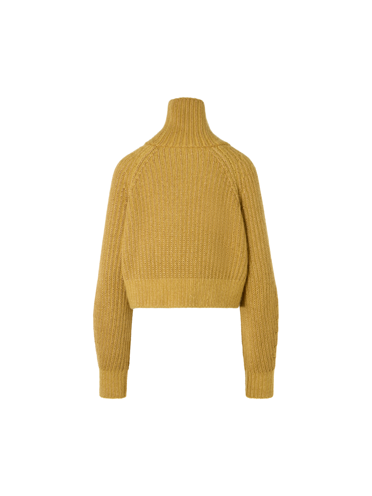Designer Grobstrick-Rollkragen aus Kaschmir-Seiden-Lamé - Gold