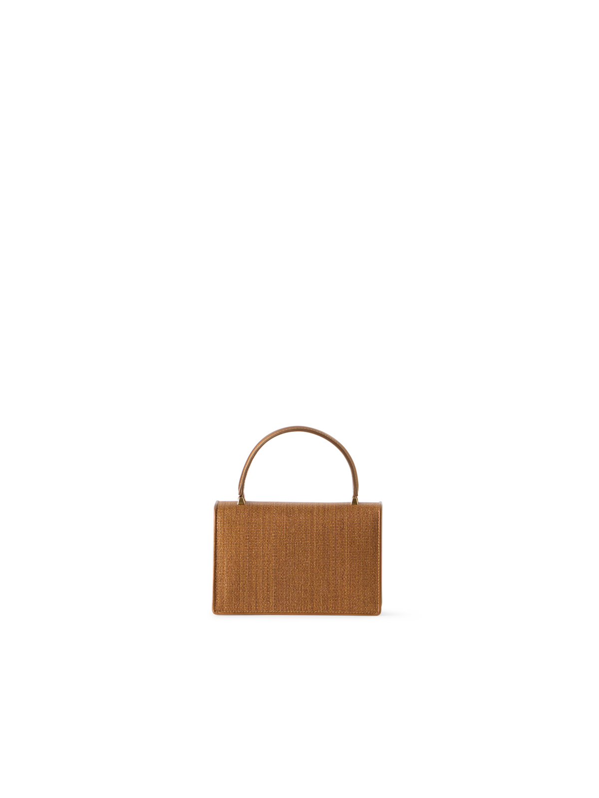 Designer Alice Mini Henkeltasche aus Rosshaar - Gold