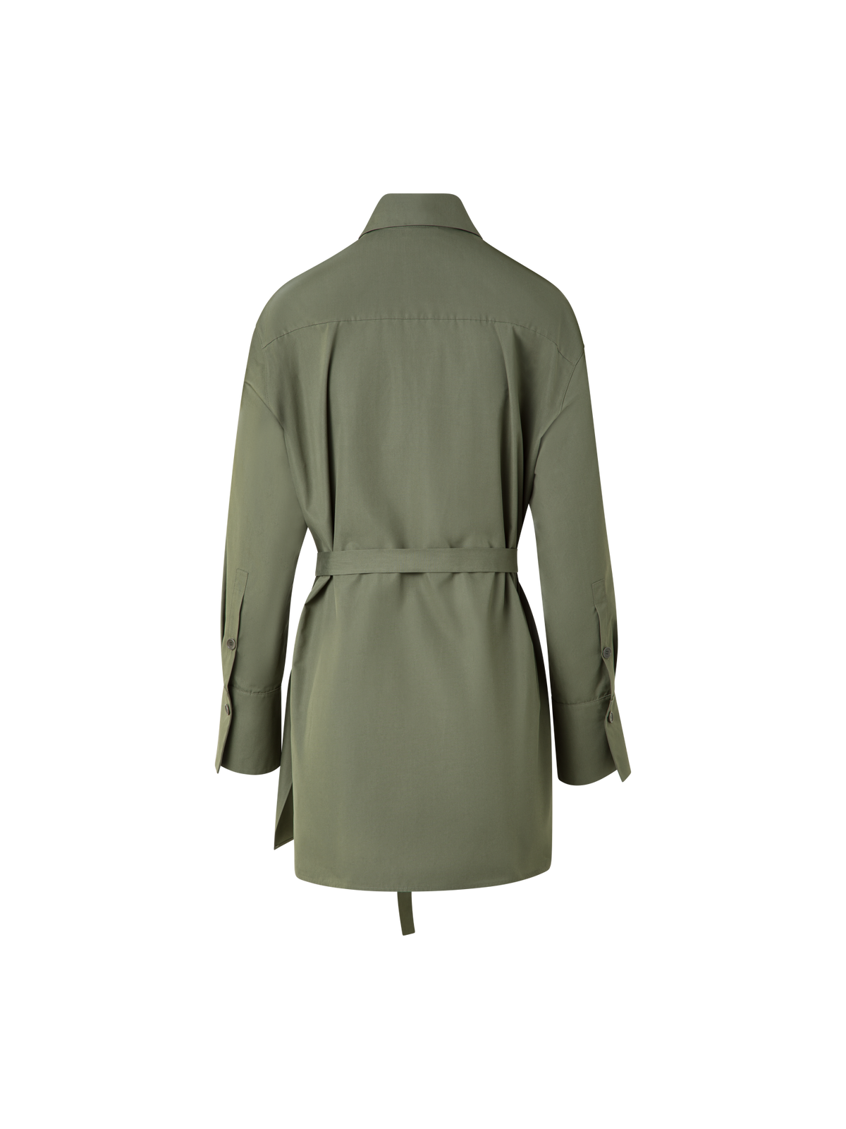 Designer Oversize Baumwoll-Tunika - Grün