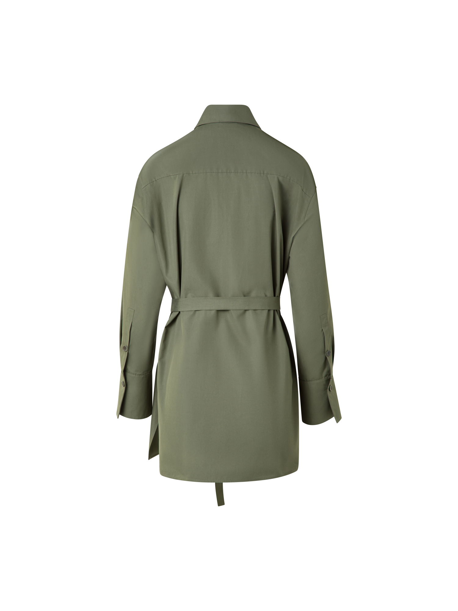 Designer Oversize Baumwoll-Tunika - Grün