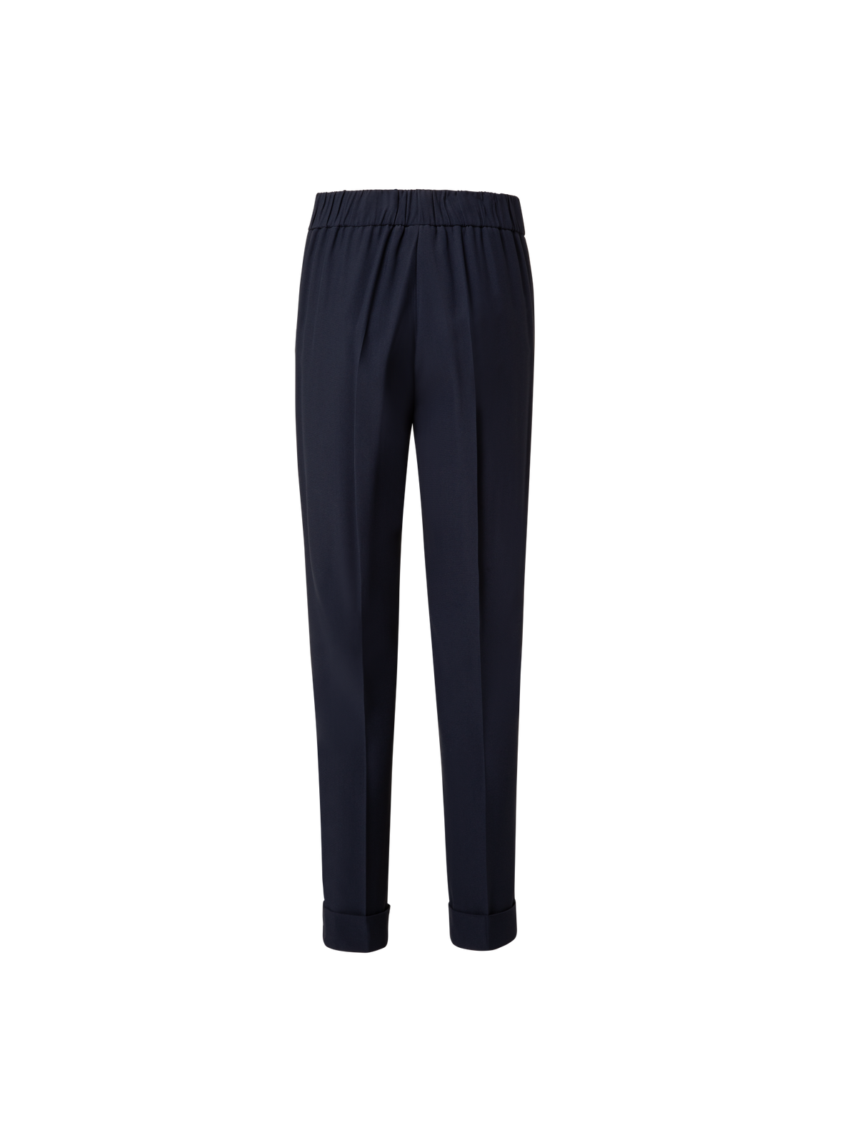 Designer Tapered Hose aus Crêpe - Dunkelblau - Blau