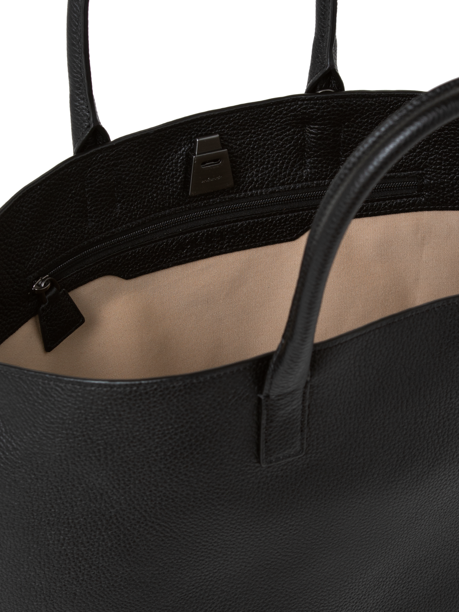 Designer Ai Small Top Handle Tote - Schwarz