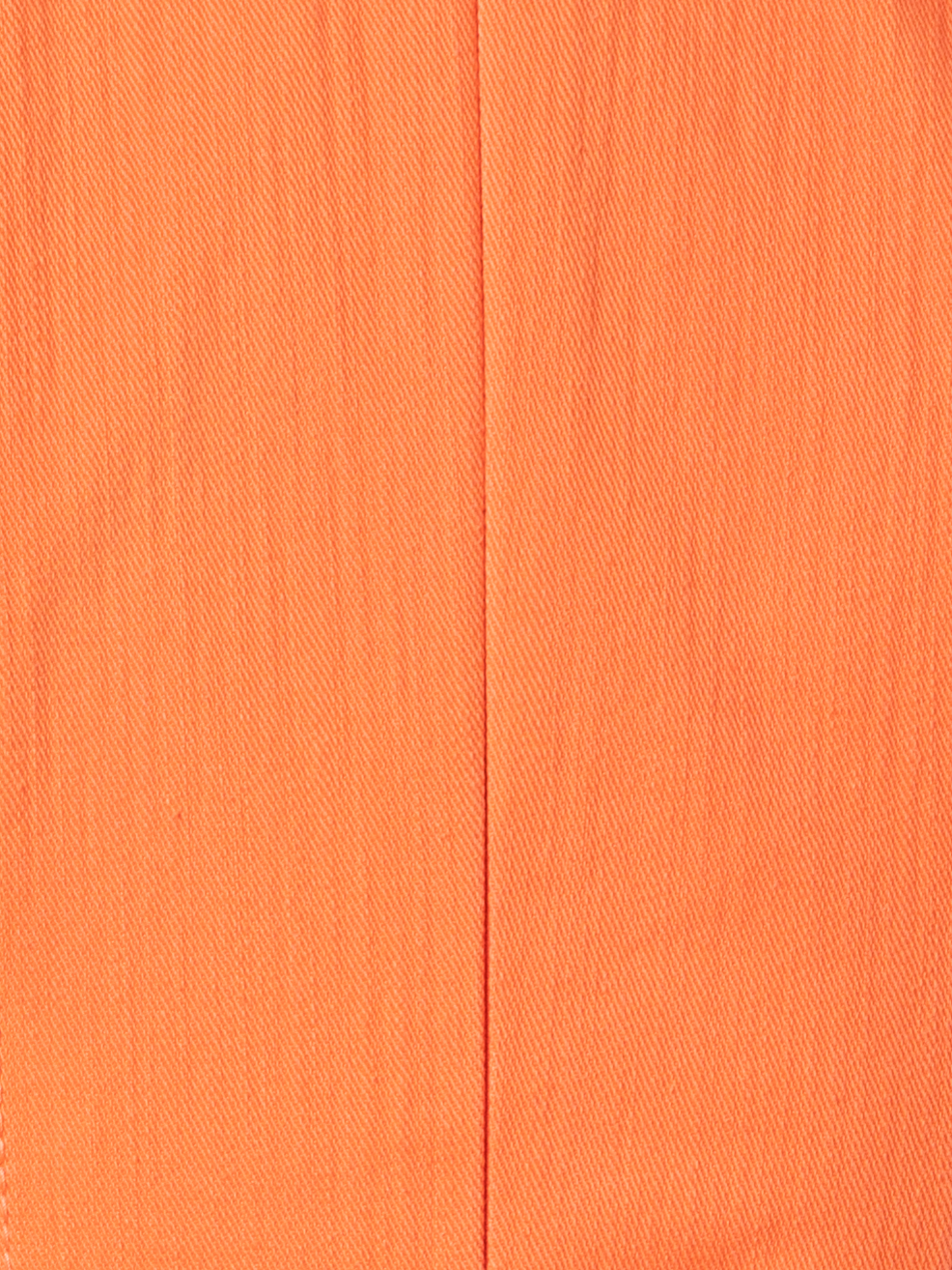 Designer Baumwoll-Denim-Kleid - Orange