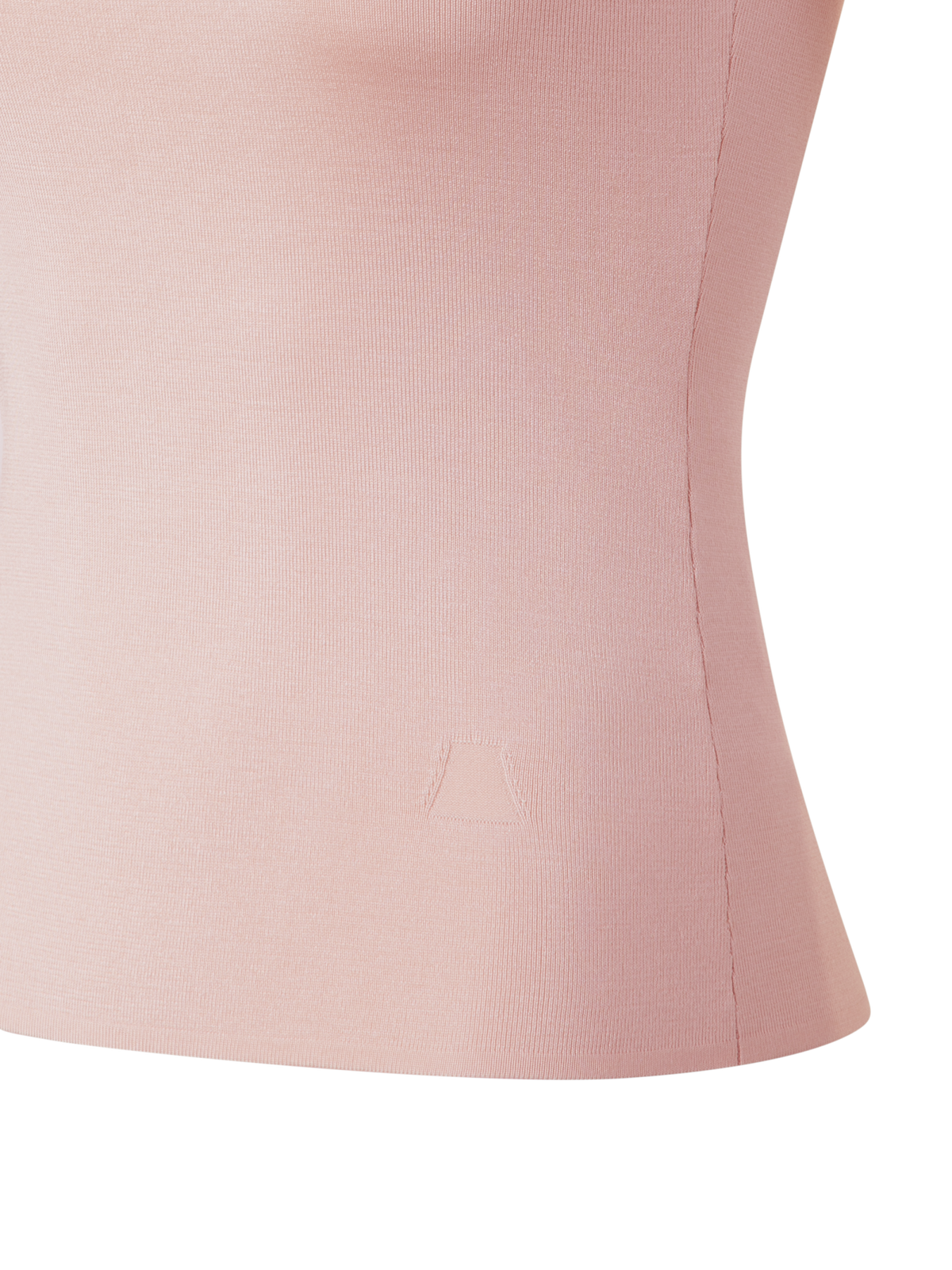 Designer Seiden-Stricktop - Orange