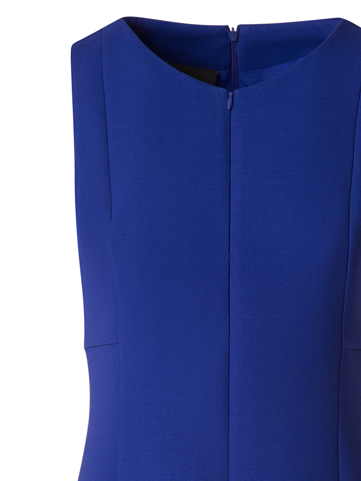 Designer Woll-Doubleface-Etuikleid mit Rock in A-Linie - Violett