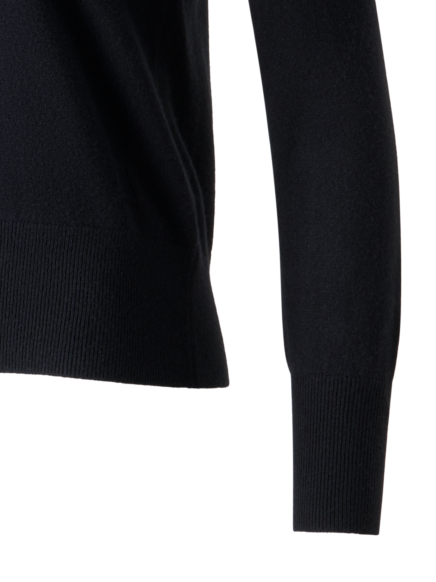Designer Cashmere-Pullover mit V-Ausschnitt - Schwarz - Dunkelblau - Blau - Beige