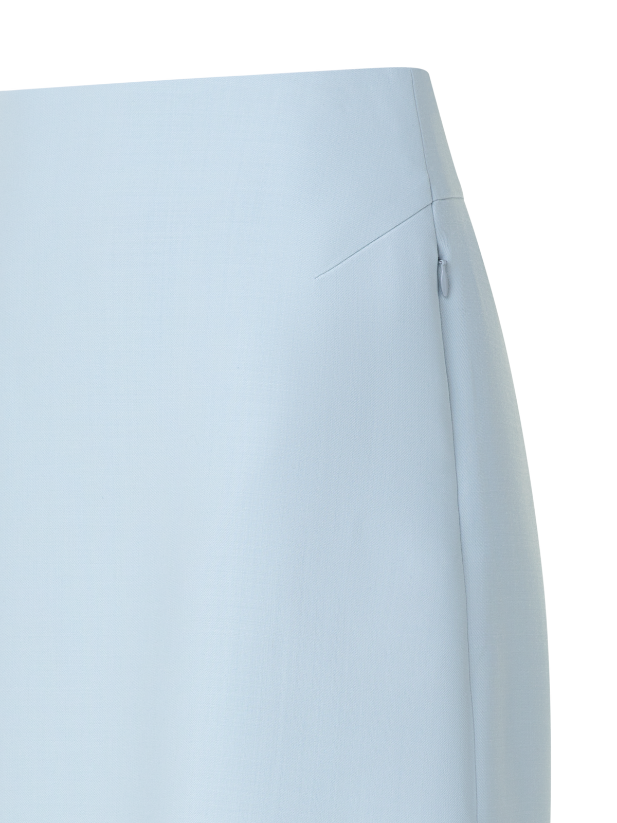 Designer Kurzer Rock aus Baumwoll-Doubleface - Blau