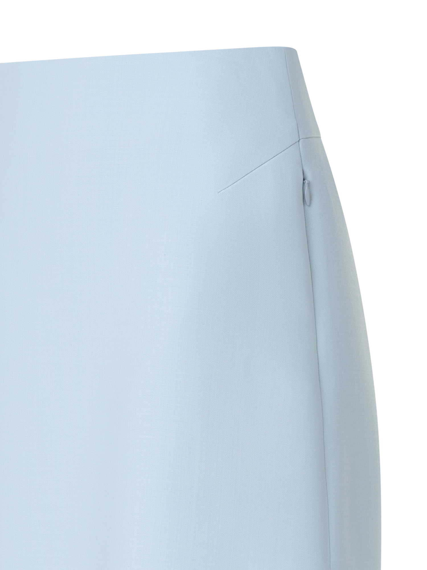 Designer Kurzer Rock aus Baumwoll-Doubleface - Blau