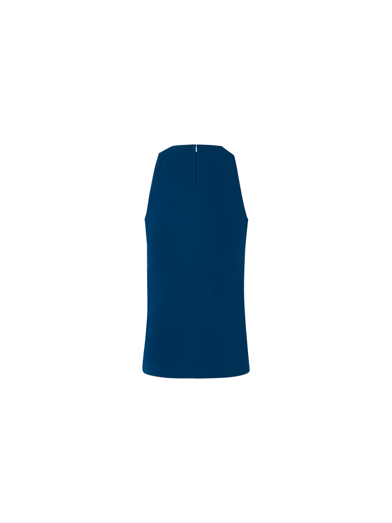 Designer Charakteristische, ärmellose Bluse aus Lasercut - Dunkelblau - Blau