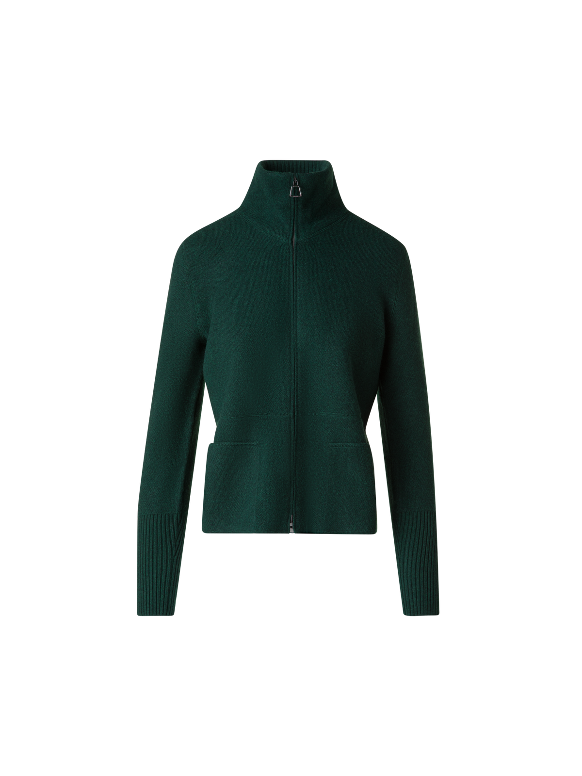 Designer Cardigan aus Kaschmir-Piqué - Grün