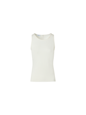 Designer Tailliertes Speedo-Top aus Stretch-Modal-Jersey - Ecru