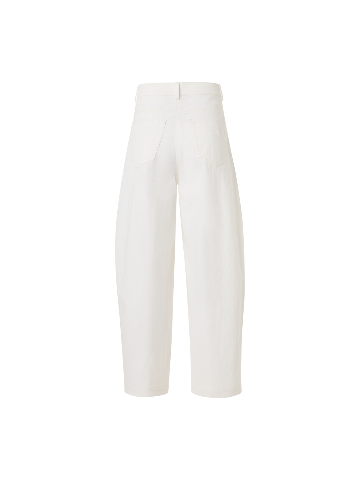 Designer Farrow Hose aus Baumwoll-Stretch-Denim - Weiss
