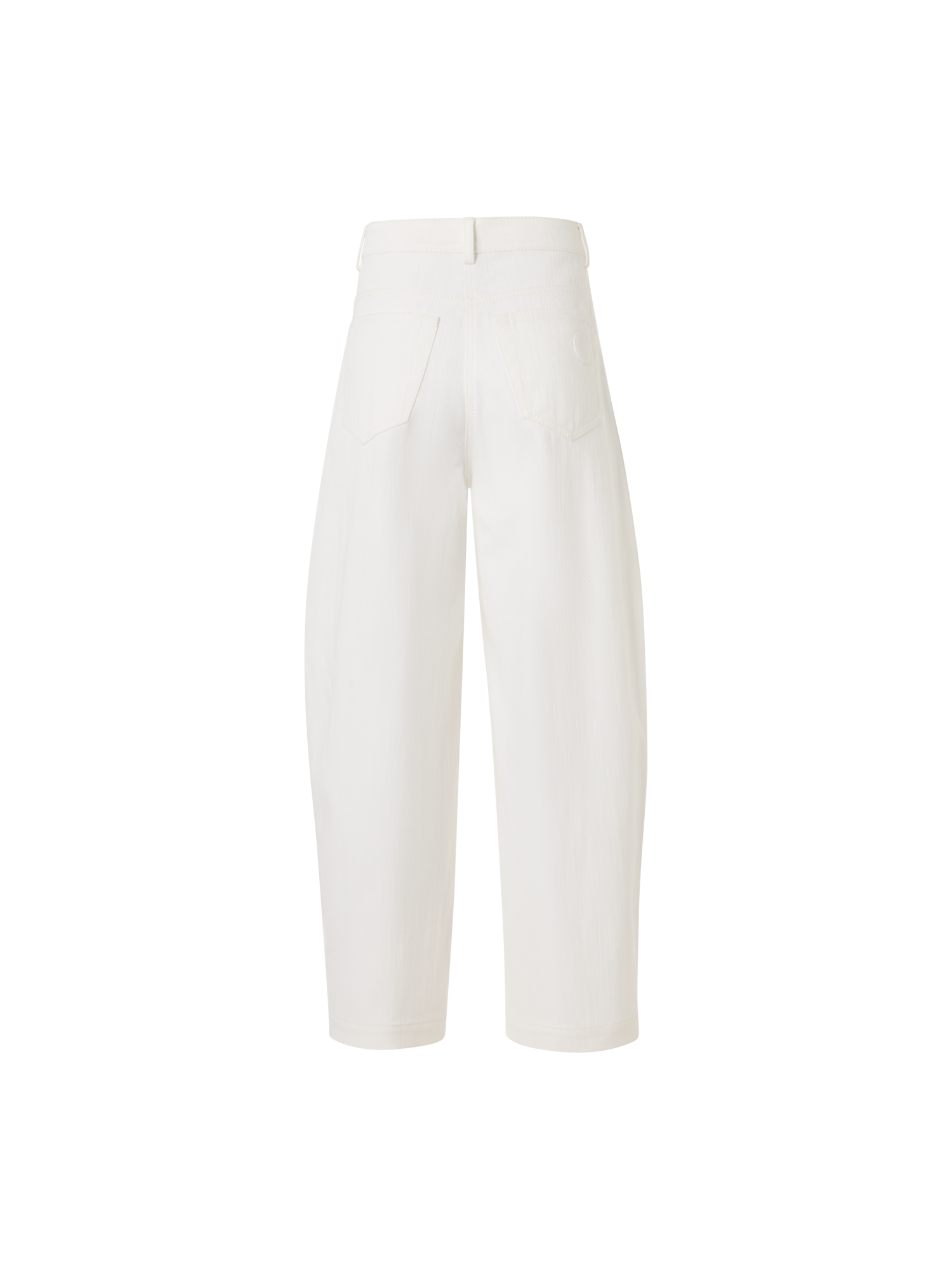 Designer Farrow Hose aus Baumwoll-Stretch-Denim - Weiss