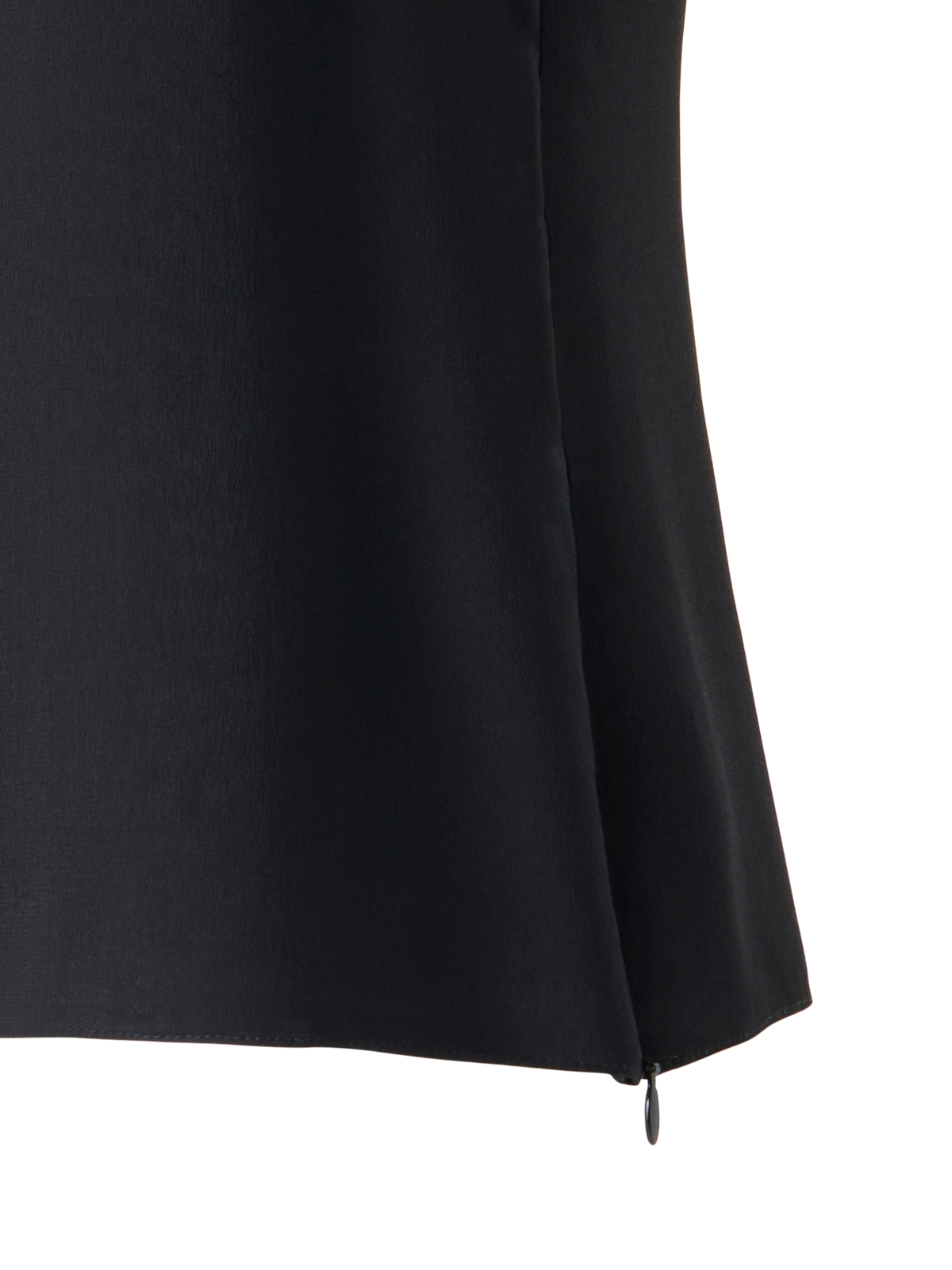 Designer Ärmellose Seidenbluse - Schwarz