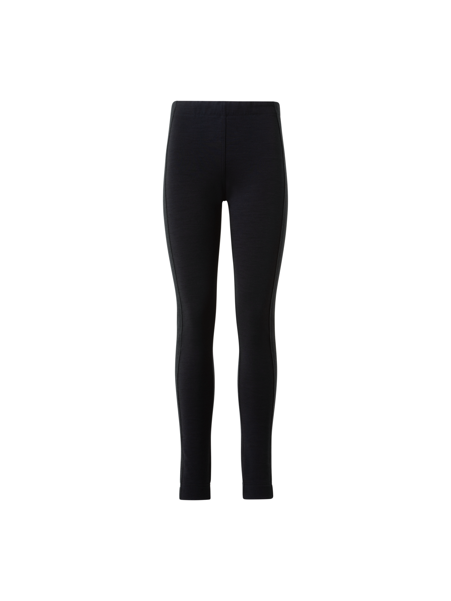 Designer Woll-Baumwoll Scuba Leggings - Schwarz