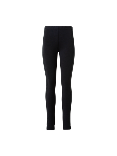 Designer Woll-Baumwoll Scuba Leggings - Schwarz