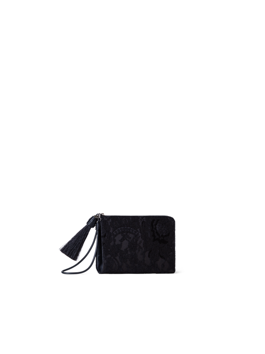 Designer Alexa Tassle Pouch - Schwarz