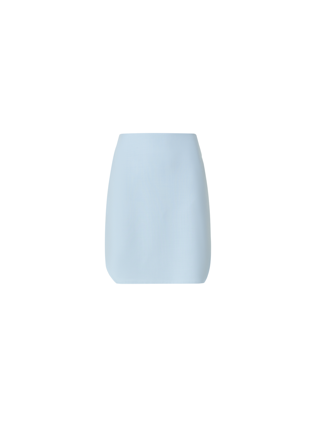 Designer Kurzer Rock aus Baumwoll-Doubleface - Blau