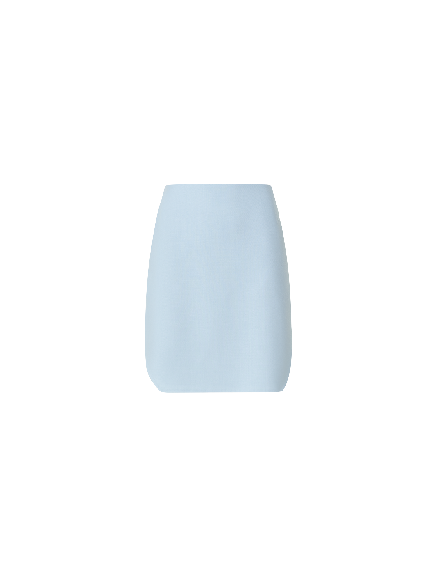 Designer Kurzer Rock aus Baumwoll-Doubleface - Blau