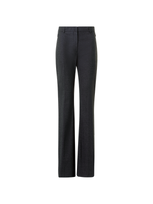 Designer Bootcut Hose aus Woll-Stretch-Flanell - Grau