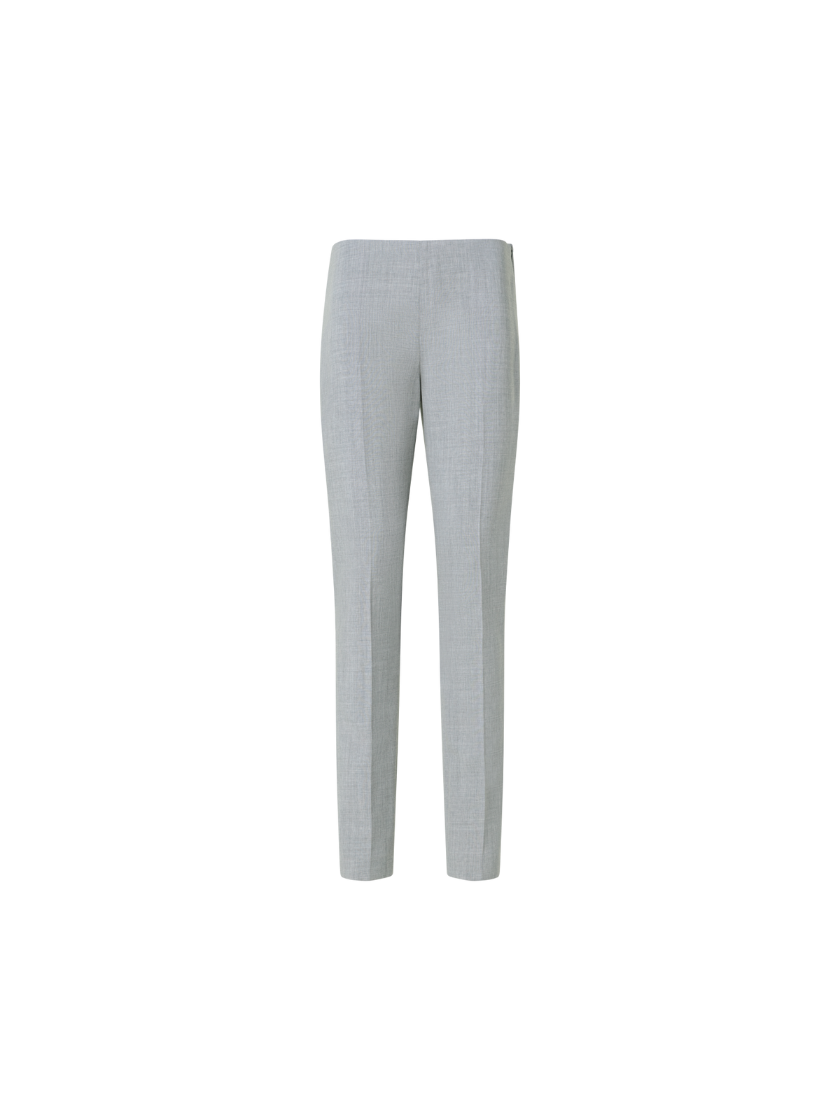 Designer Slim Hose aus Woll-Doubleface - Grau