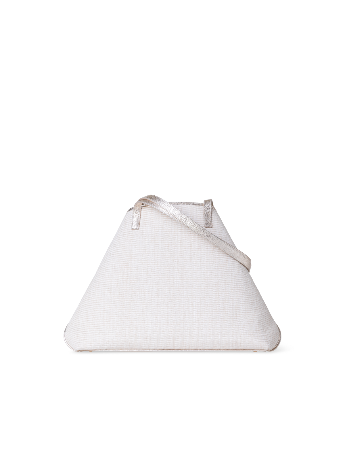 Designer Ai Medium Shoulder Tote - Silber - Ecru - Beige - Weiss