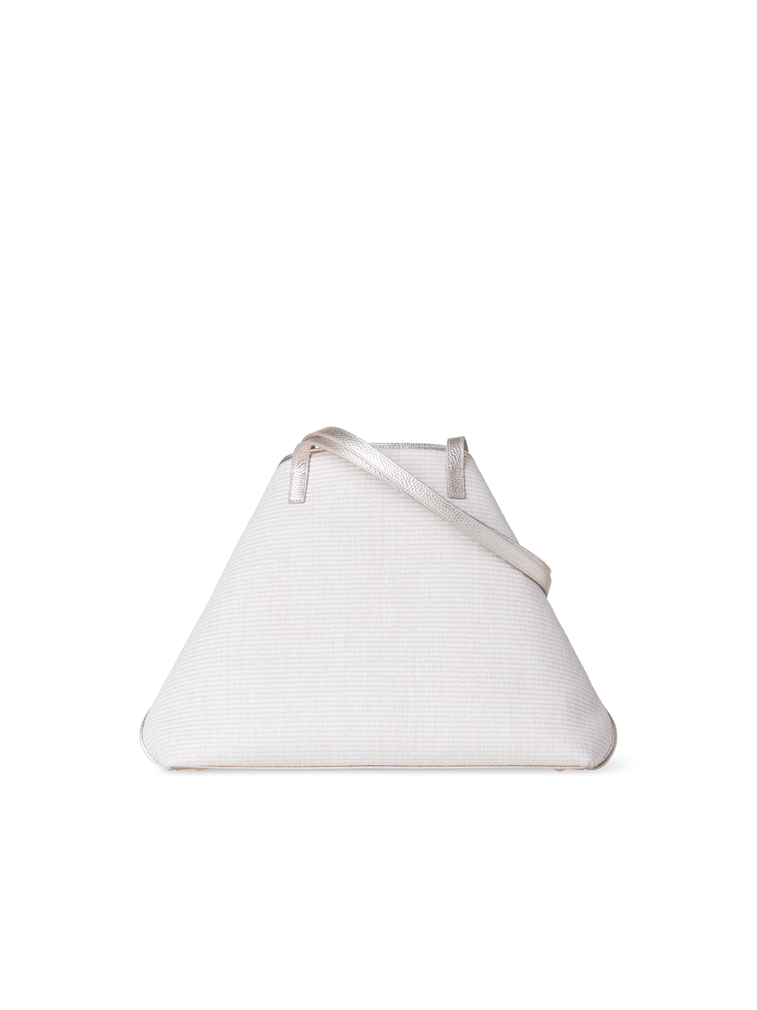 Designer Ai Medium Shoulder Tote - Silber - Ecru - Beige - Weiss