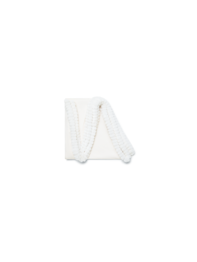 Designer Schal aus Kaschmir-Seide - Ecru