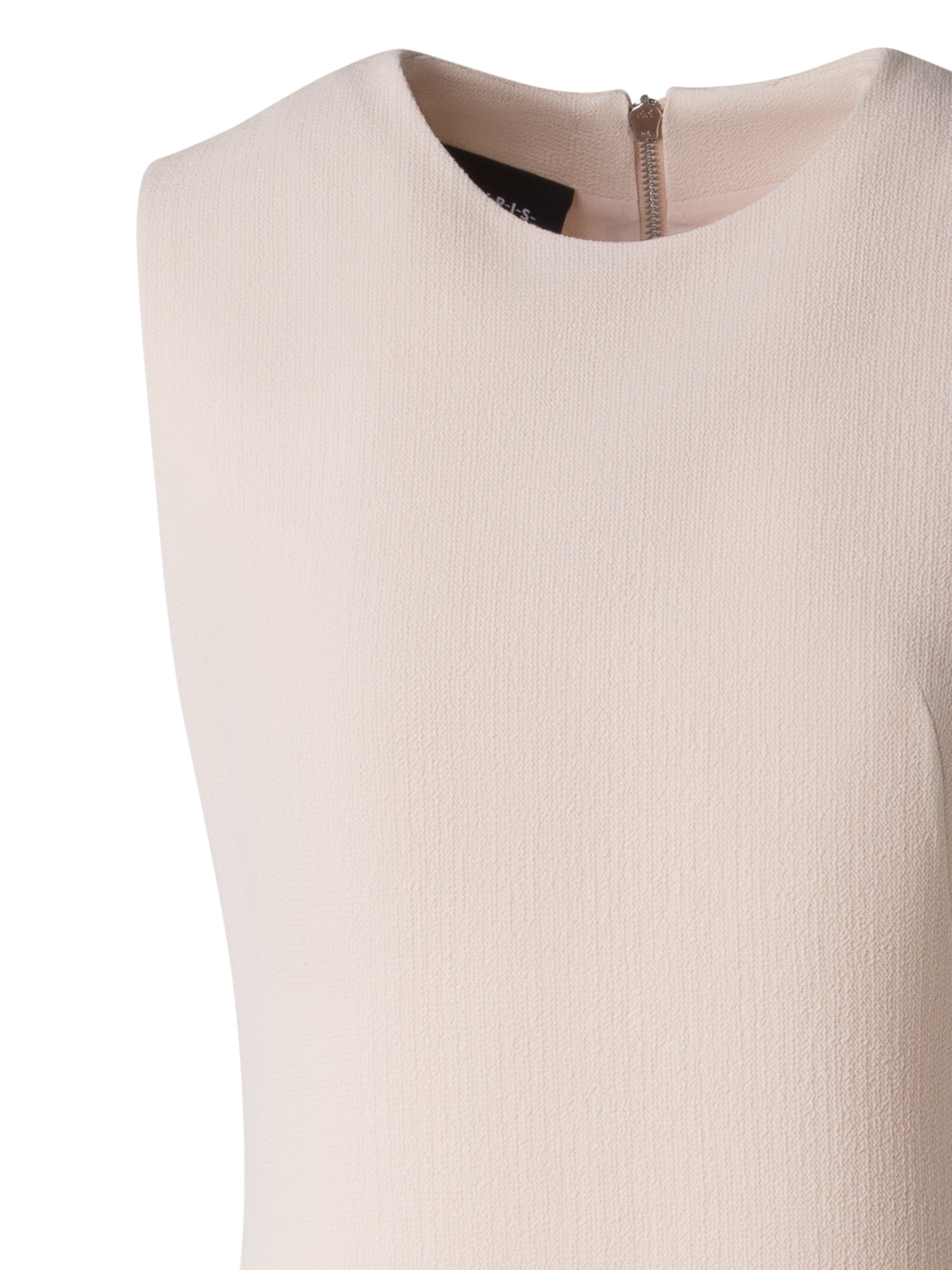 Designer Asymmetrisches Kleid aus Woll-Doubleface - Rosa