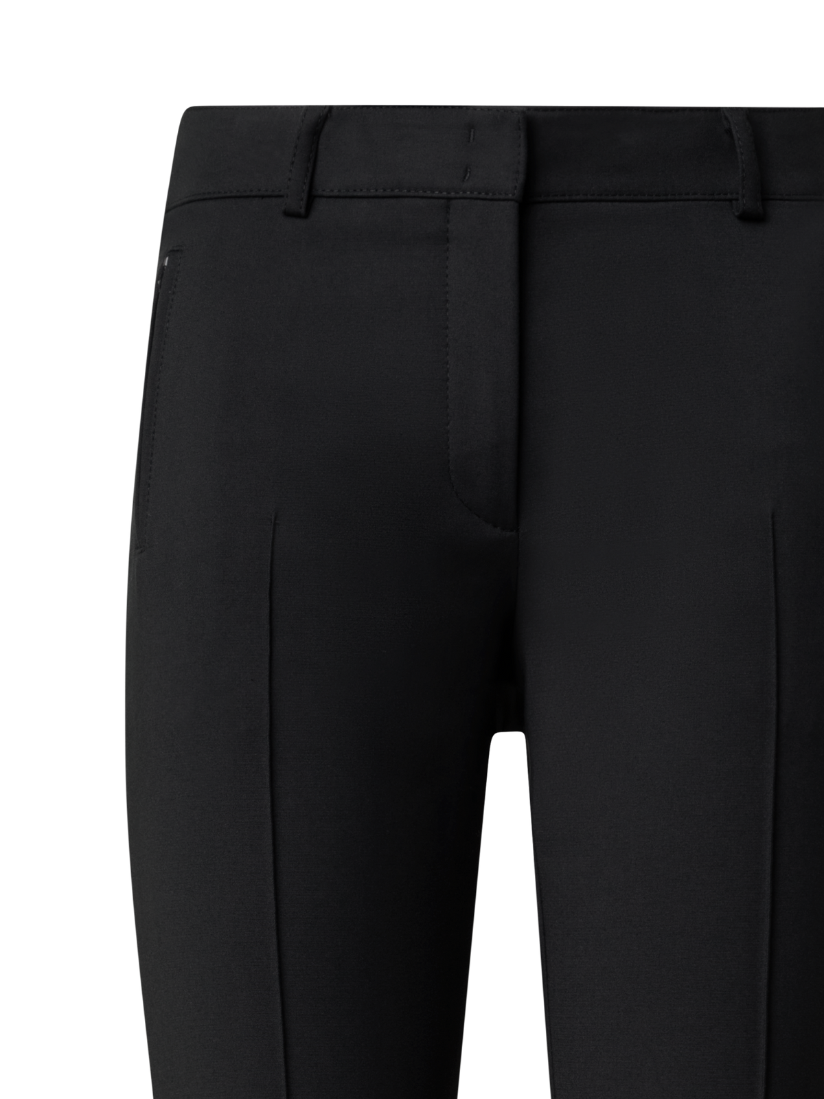 Designer Lange Hose aus Baumwolle mit Stretch - Schwarz