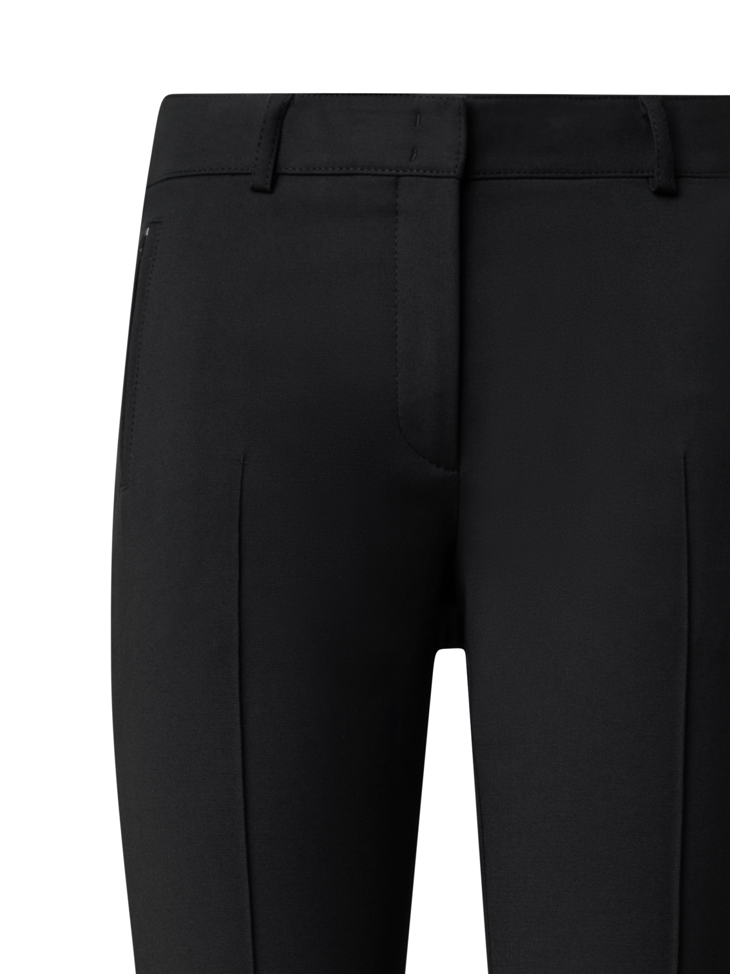 Designer Lange Hose aus Baumwolle mit Stretch - Schwarz