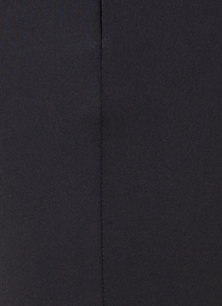 Designer Leggings aus Woll-Jersey mit XL-Bund - Schwarz