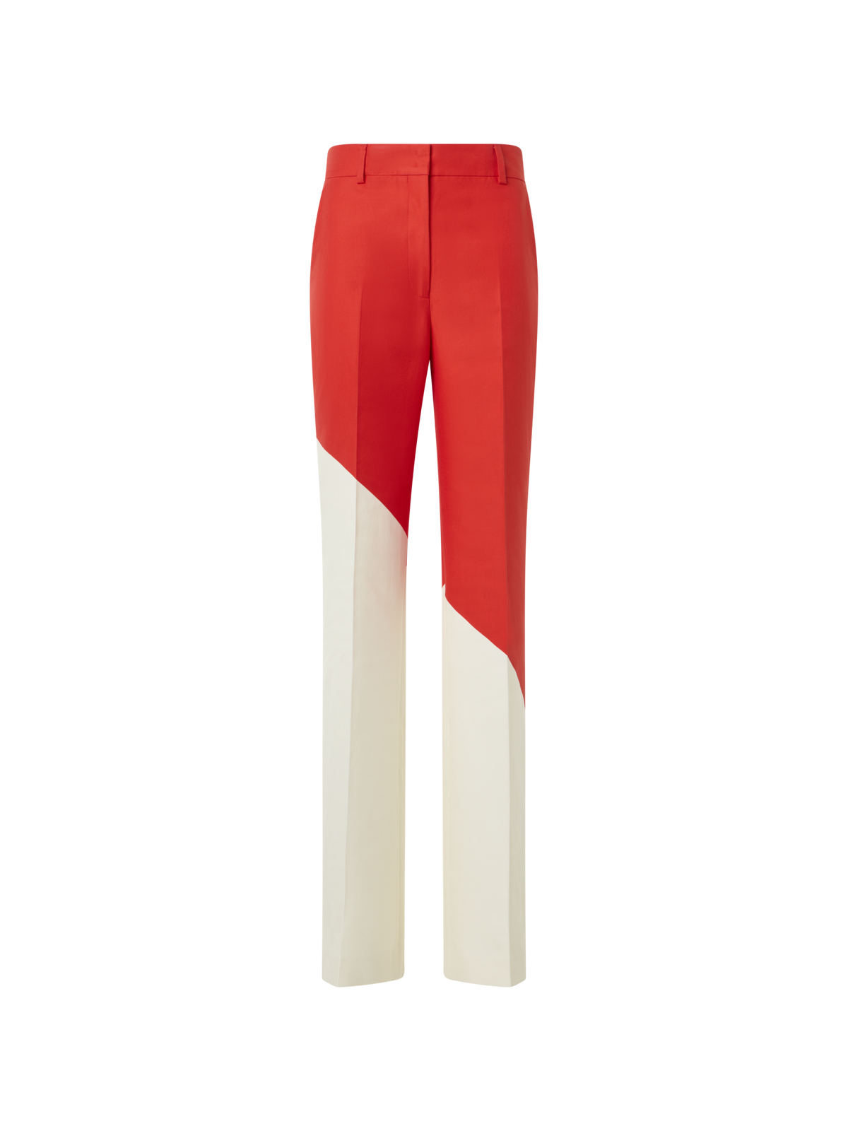 Designer Florine gerade Wide Leg Hose mit Polygon-Druck - Bunt