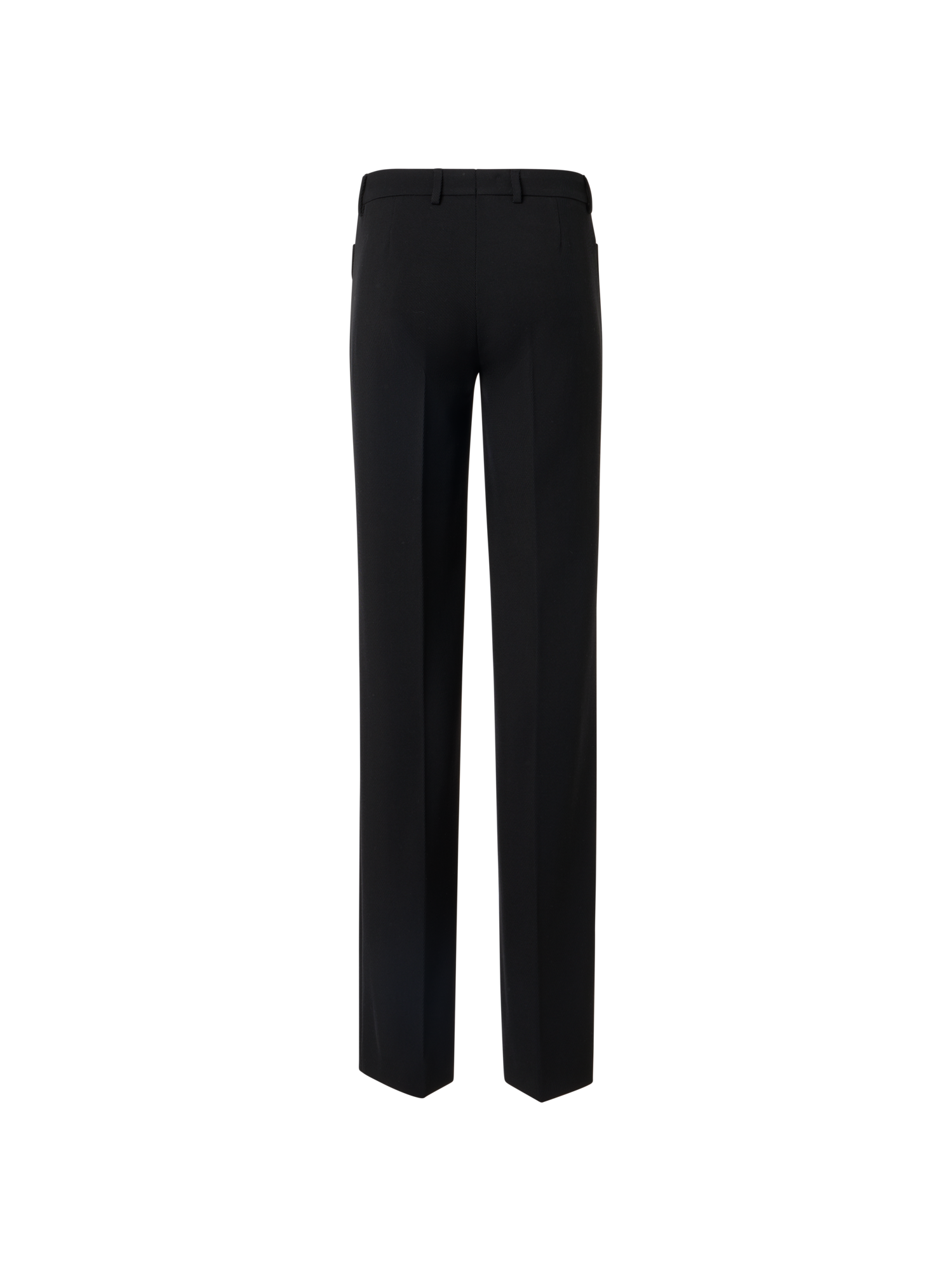 Designer Mikka Straight-Leg Hose aus Woll-Tricotine - Schwarz