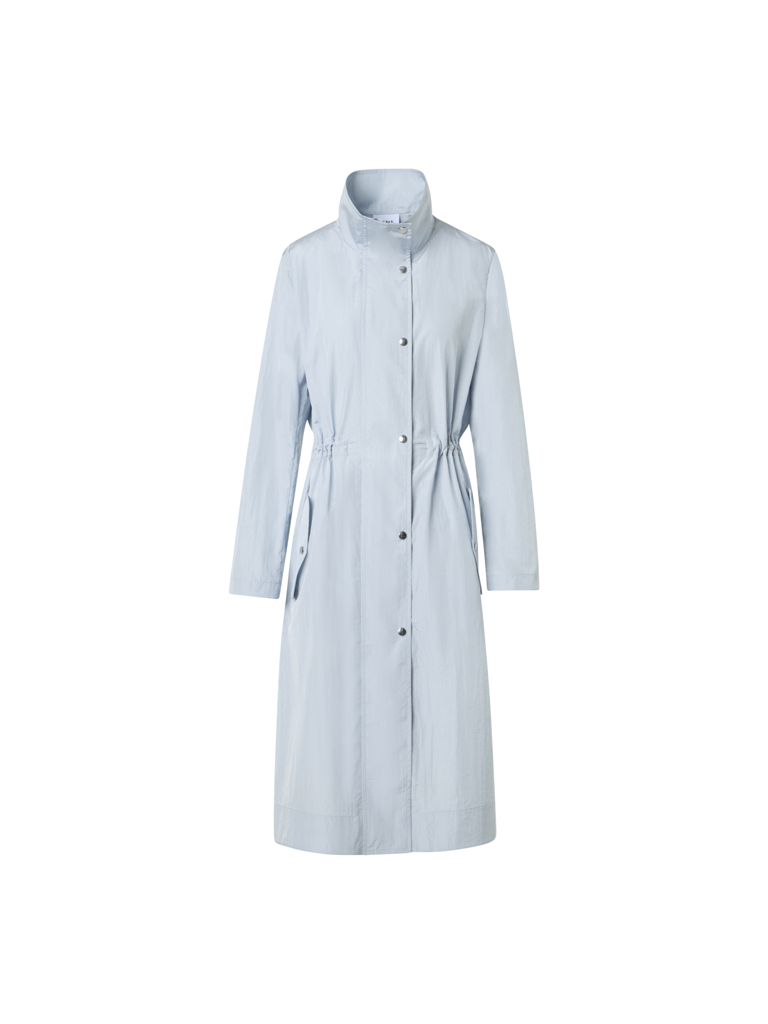Designer Wasserabweisender leichter Midi-Parka - Blau